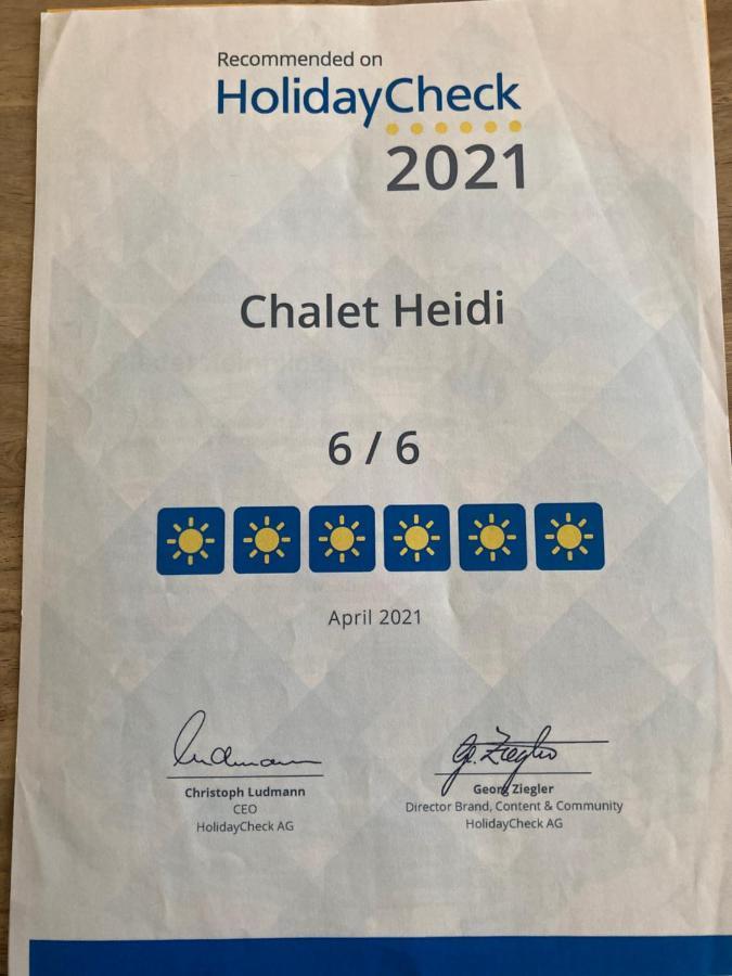 Chalet Heidi Διαμέρισμα Rotta Εξωτερικό φωτογραφία